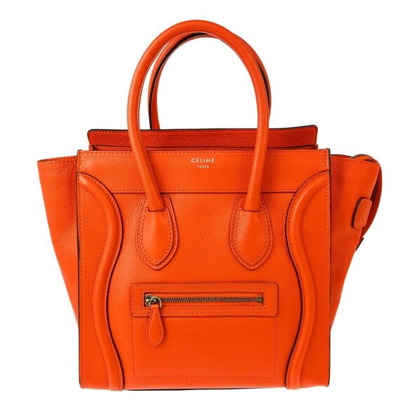 Celine Orange Micro Luggage Handbag XX07856 - Picture 1 of 6